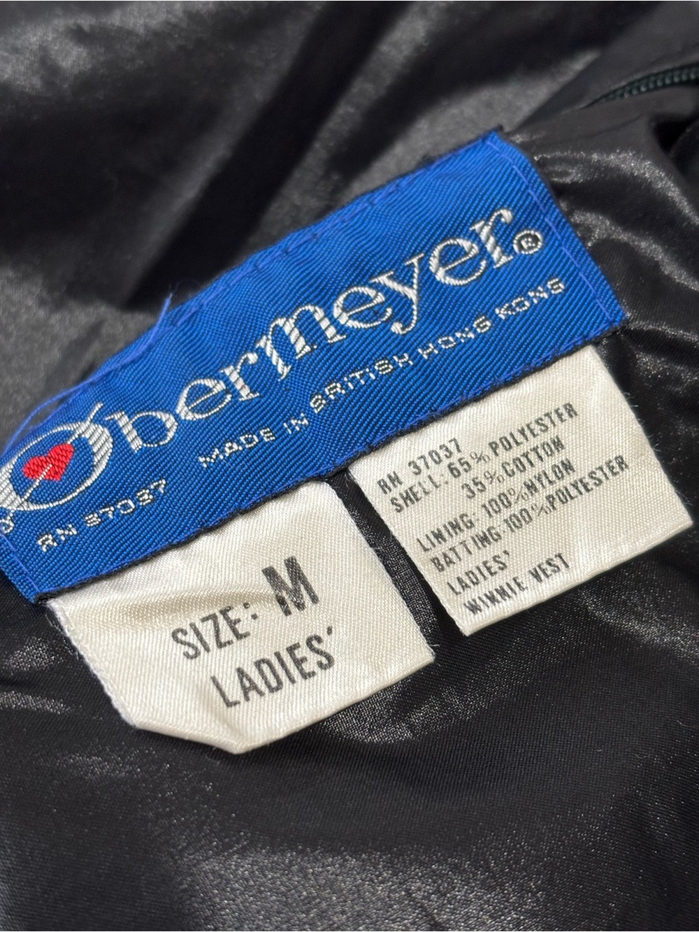 Obermeyer Vintage Quilted Puffer Vest Winnie Reversible Size Medium Gray - Picture 7 of 9